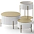 Sleek Twist Coffee Tables: Modern Elegance 3D model small image 2