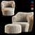 Elegant Minotti Chair: 4 Models 3D model small image 7
