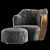 Elegant Minotti Chair: 4 Models 3D model small image 8