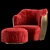 Elegant Minotti Chair: 4 Models 3D model small image 9