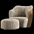 Elegant Minotti Chair: 4 Models 3D model small image 13