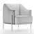 Elegant Capitol Collection Armchair 3D model small image 3