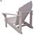 Rustic Wood Garden Chair 3D model small image 2