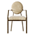 Elegant Eichholtz Scribe Dining Chair 3D model small image 3