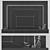 Modern 65" TV Wall Set 3D model small image 4