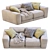 Luxury Pasha Sofa: Chic and Elegant 3D model small image 7