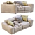 Luxury Pasha Sofa: Chic and Elegant 3D model small image 3