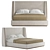 Barlow Bed Mezzo: Stylish and Spacious Sleep Solution 3D model small image 1