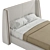 Barlow Bed Mezzo: Stylish and Spacious Sleep Solution 3D model small image 2