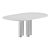 Italian Design: Mario Bellini Oval II Colonnato Table 3D model small image 2