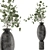 Pampas Plantset in Handmade Vase 3D model small image 5