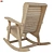 Wooden Rocking Chair 3D model small image 2