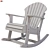 Wooden Rocking Chair - Garden Furniture 3D model small image 1