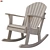 Wooden Rocking Chair: Stylish and Comfortable 3D model small image 1