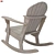 Wooden Rocking Chair: Stylish and Comfortable 3D model small image 2