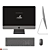 Sleek iMac PRO - Space Gray 3D model small image 6