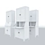 Functional IKEA HEMNES Office 3D model small image 4