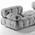 Title: Modern Bb Italia Camaleonda Sofa 3D model small image 6