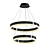 Ganeed Circular Chandelier: Elegant Adjustable Lighting 3D model small image 1