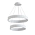 Ganeed Circular Chandelier: Elegant Adjustable Lighting 3D model small image 2