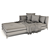 Sleek Minotti Andersen Open End Sofa 3D model small image 4