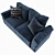 Duxton Fabric Sofa: Stylish Comfort for Your Home 3D model small image 2