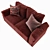 Duxton Fabric Sofa: Stylish Comfort for Your Home 3D model small image 3