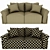 Duxton Fabric Sofa: Stylish Comfort for Your Home 3D model small image 4