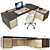 Elegant PALM Office Furniture 3D model small image 2