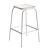 Retro Black Hiba Bar Stools 3D model small image 2