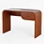 Creative Haven: Aria Wood Desk 3D model small image 1
