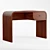 Creative Haven: Aria Wood Desk 3D model small image 3