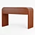 Creative Haven: Aria Wood Desk 3D model small image 5