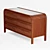 Marienne Wood 6-Drawer Dresser 3D model small image 5