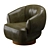 Merrick Leather Swivel Chair - Elegant and Versatile Seating 3D model small image 2