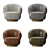 Merrick Leather Swivel Chair - Elegant and Versatile Seating 3D model small image 4