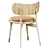 Elegant Wood Dining Chair 3D model small image 4