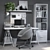 IKEA Office 04: Desk, Shelves, Chair & Decor 3D model small image 1