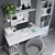 IKEA Office 04: Desk, Shelves, Chair & Decor 3D model small image 2