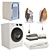 Efficient Laundry Set: Samsung AddWash Washing Machine & Breville Steam Iron 3D model small image 3