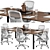 Sleek Modern Conference Table 3D model small image 1