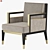 Modern Montreal Armchair 3D model small image 1