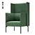 Elevate Your Comfort: Talk High-Back Armchair 3D model small image 3