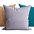 Luxury Decorative Pillows Set 3D model small image 3