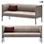 Contemporary Talk 3-Seater Sofa 3D model small image 3