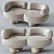 Elegant Siamese Sofa: Perfectly Crafted 3D model small image 3