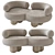 Elegant Siamese Sofa: Perfectly Crafted 3D model small image 7