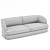 Luxury Italian Bampton Sofa 3D model small image 4