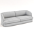 Luxury Italian Bampton Sofa 3D model small image 8