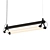 Sleek Tubes Suspension Light 3D model small image 1